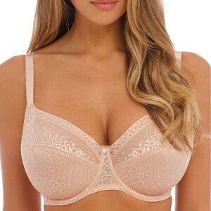 Fantasie Envisage Full Cup Side Support Bra Sz 34J Beige Full Coverage Stretch